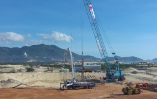 Menard Asia’s solution in Binh Dinh Province was using the Controlled Modulus Column technique to treat the area for Phuong Mai 3 Wind Farm